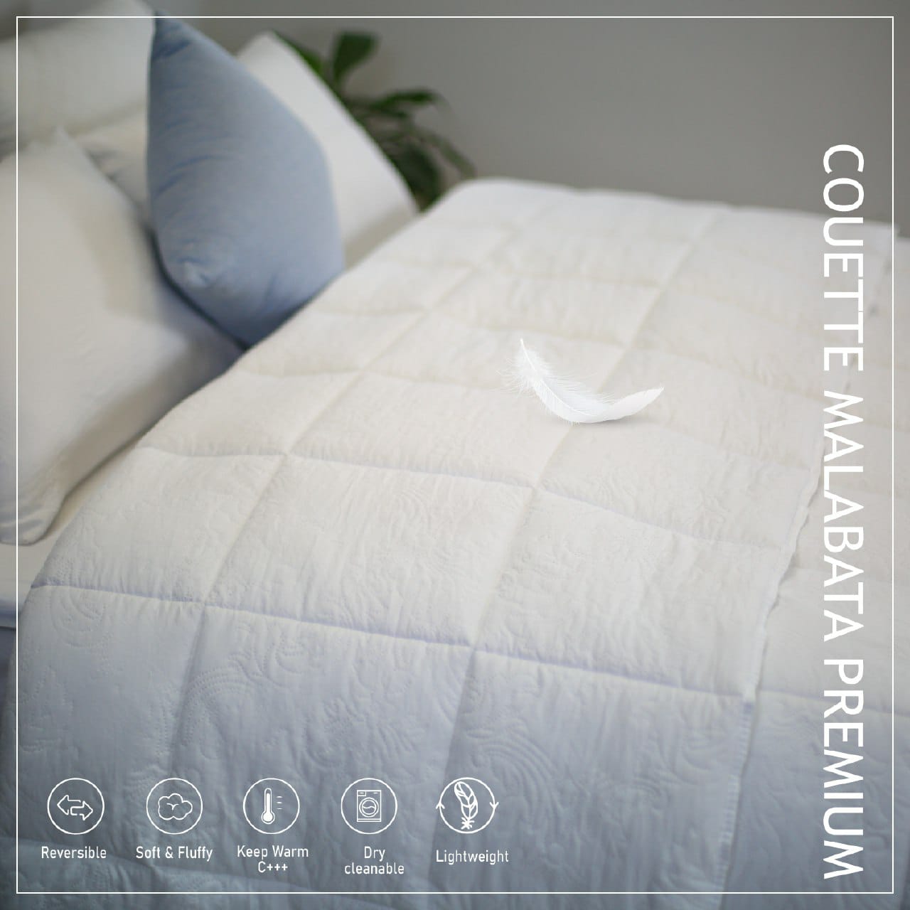 Couette Blanche Iberia (PREMIUM) // Chaude C°+++ & Antiallérgique