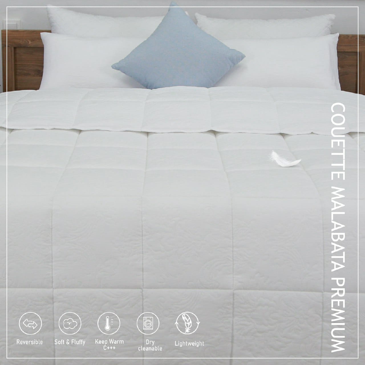 Couette Blanche Iberia (PREMIUM) // Chaude C°+++ & Antiallérgique