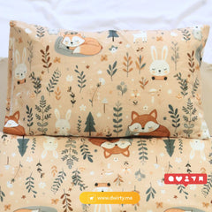 🍄 Housse de Couette Bébé Premium Double Face "Sommeil Renardé"" (Housse -115x130cm- + 1 TO -30x50 cm-) - Un Luxe pour Votre Bébé 🍄// Collection 'Berçeaux de Rêves' ! ✨