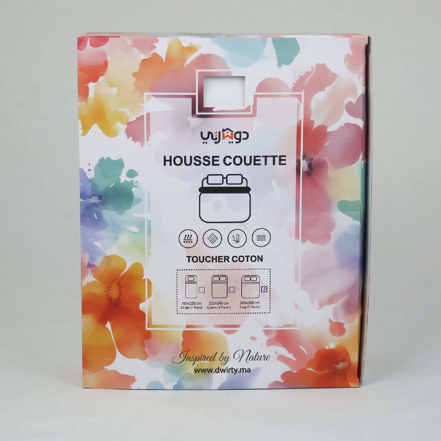 Housse de Couette Blanche + Taies d’Oreiller Offertes // Doux & Antiallérgique