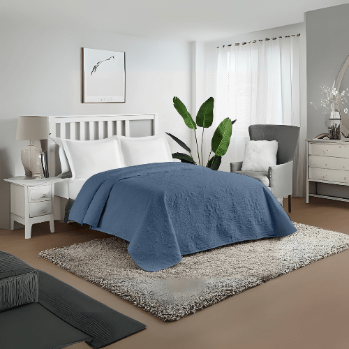 🎉 Boutis de Luxe pour Célébrer Votre Mariage 🎉 Couleur Bleu pétrole - Doux & Antiallergique - Boutis Dwirty Maroc