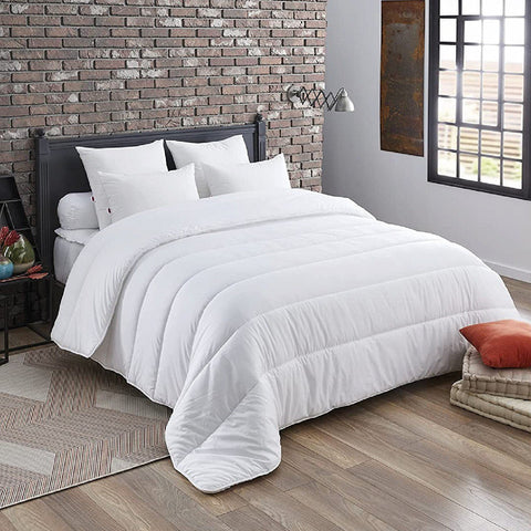 Couette Blanche ECO en Microfibre // Douce, Confortable - Couette Uni Dwirty Maroc