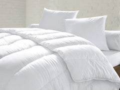 Couette Blanche ECO en Microfibre // Douce, Confortable - Couette Uni Dwirty Maroc