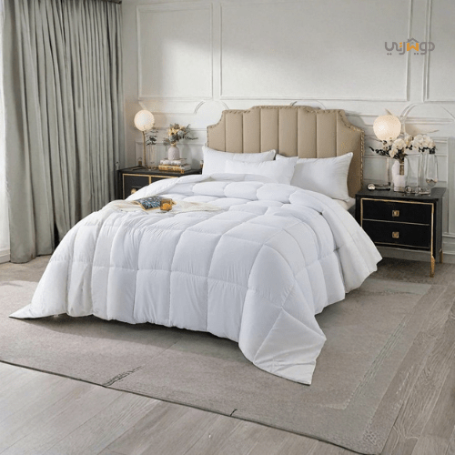 Couette Blanche Microgel MALABATA Acheté = 1 Oreiller Kasbah offert / Chaude C°+++ & Antiallérgique - Couette Blanche Dwirty Maroc