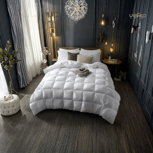 Couette Blanche Microgel MALABATA Acheté = 1 Oreiller Kasbah offert / Chaude C°+++ & Antiallérgique - Couette Blanche Dwirty Maroc