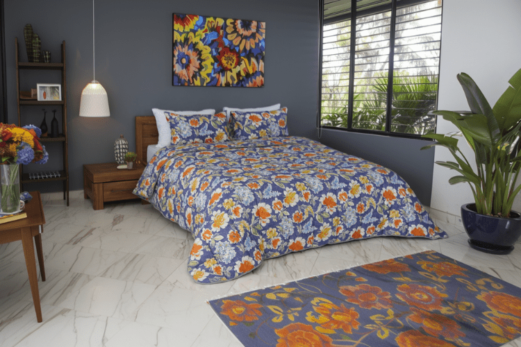 Couette imprimée Malabata Micro - gel JUPITER + Taie d'oreiller Offert // chaude C°+++ & antiallergique - Couette imprimé Dwirty Maroc