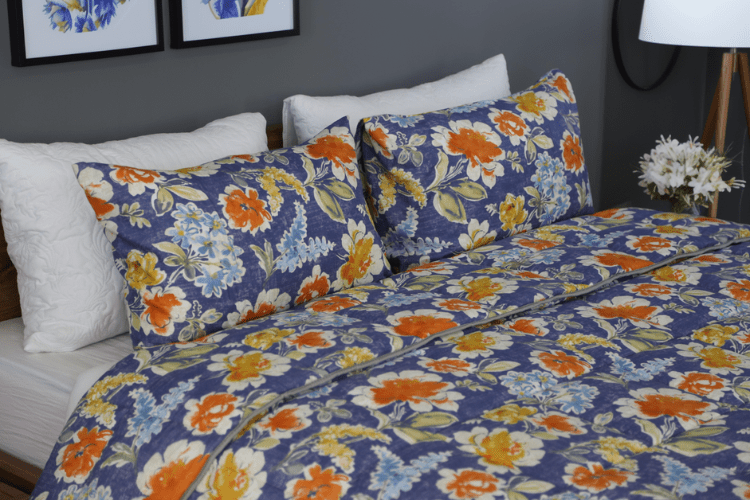 Couette imprimée Malabata Micro - gel JUPITER + Taie d'oreiller Offert // chaude C°+++ & antiallergique - Couette imprimé Dwirty Maroc