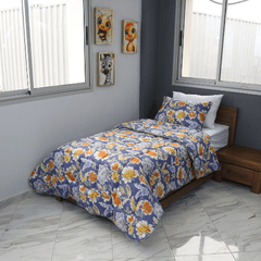 Couette imprimée Malabata Micro - gel JUPITER + Taie d'oreiller Offert // chaude C°+++ & antiallergique - Couette imprimé Dwirty Maroc