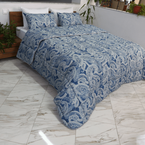 Couette imprimée Malabata Micro - gel Nepture + Taie d'oreiller Offert // C°+++ - Couette imprimé Dwirty Maroc