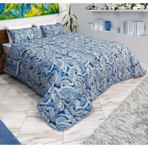 Couette imprimée Malabata Micro - gel Nepture + Taie d'oreiller Offert // C°+++ - Couette imprimé Dwirty Maroc