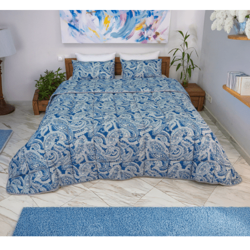 Couette imprimée Malabata Micro - gel Nepture + Taie d'oreiller Offert // C°+++ - Couette imprimé Dwirty Maroc