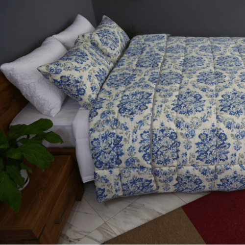 Couette imprimée Malabata Micro - gel URANUS + Taie d'oreiller Offert // chaude C°+++ & ntiallergique - Couette imprimé Dwirty Maroc