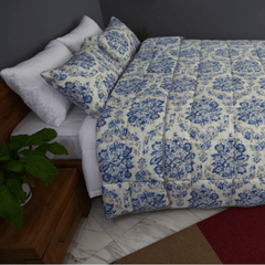 Couette imprimée Malabata Micro - gel URANUS + Taie d'oreiller Offert // chaude C°+++ & ntiallergique - Couette imprimé Dwirty Maroc