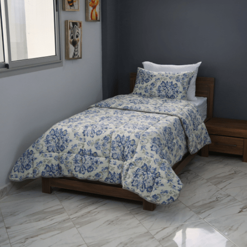 Couette imprimée Malabata Micro - gel URANUS + Taie d'oreiller Offert // chaude C°+++ & ntiallergique - Couette imprimé Dwirty Maroc