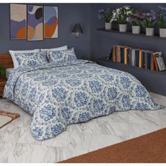 Couette imprimée Malabata Micro - gel URANUS + Taie d'oreiller Offert // chaude C°+++ & ntiallergique - Couette imprimé Dwirty Maroc