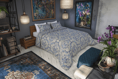 Couette imprimée Malabata Micro - gel VENUS + Taie d'oreiller Offerte // Chaude C°+++ & Antiallérgique - Couette imprimé Dwirty Maroc