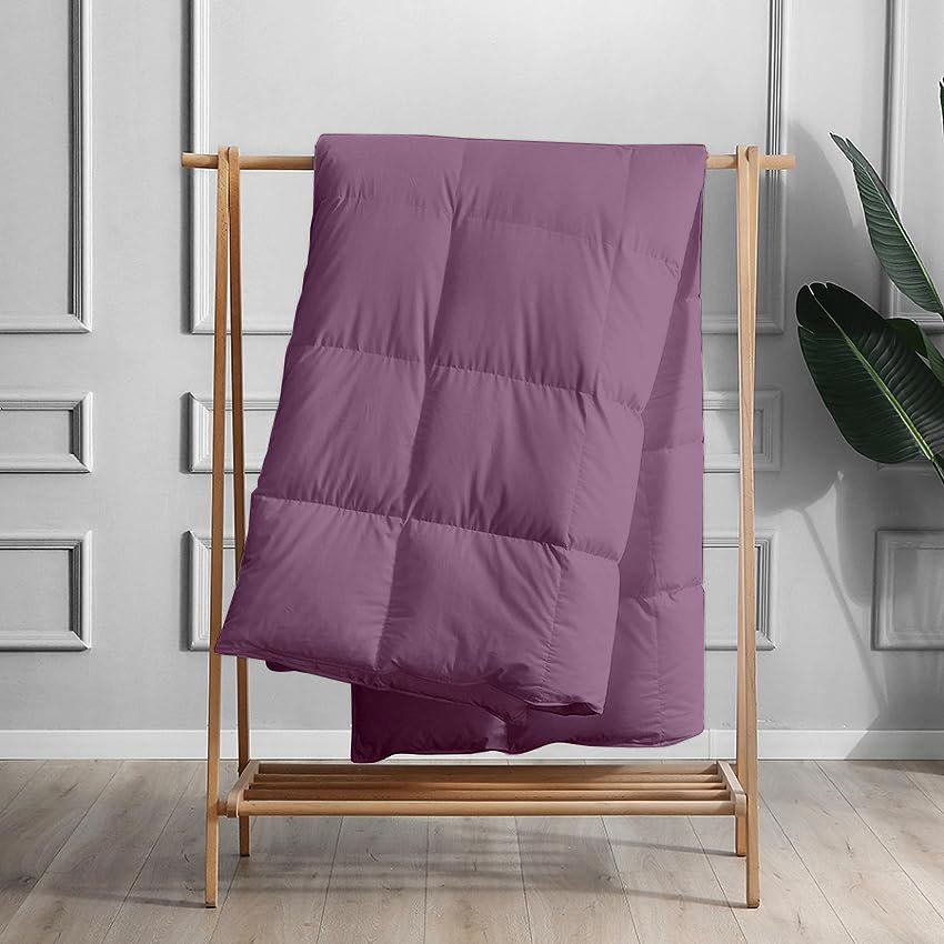 Couette Unie Violet Microgel MALABATA + Taies d'oreiller Offerte // Chaude C°+++ & Antiallérgique - Couette Uni Dwirty Maroc