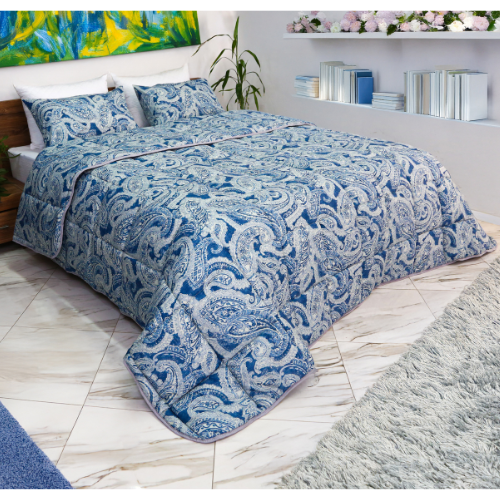 Couette imprimée Malabata Micro-gel  Nepture + Taie d'oreiller Offert // C°+++
