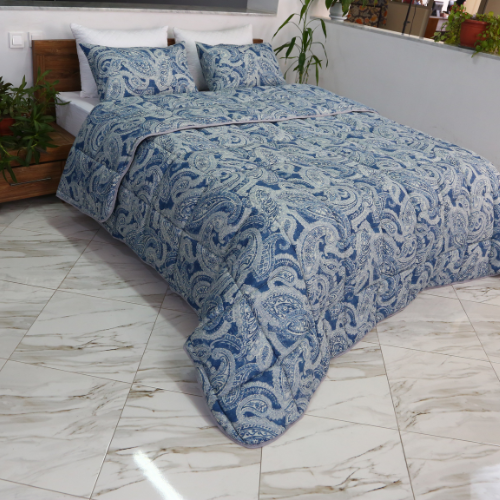 Couette imprimée Malabata Micro-gel  Nepture + Taie d'oreiller Offert // C°+++