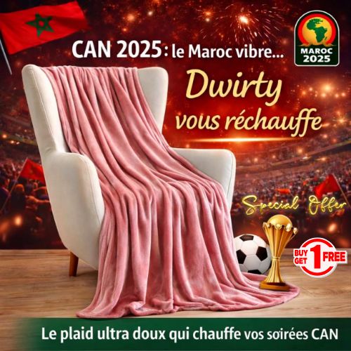 🌟Couverture Flanelle Uni Rose - Doux & Antiallergique (C++) 🌟 - couverture Dwirty Maroc