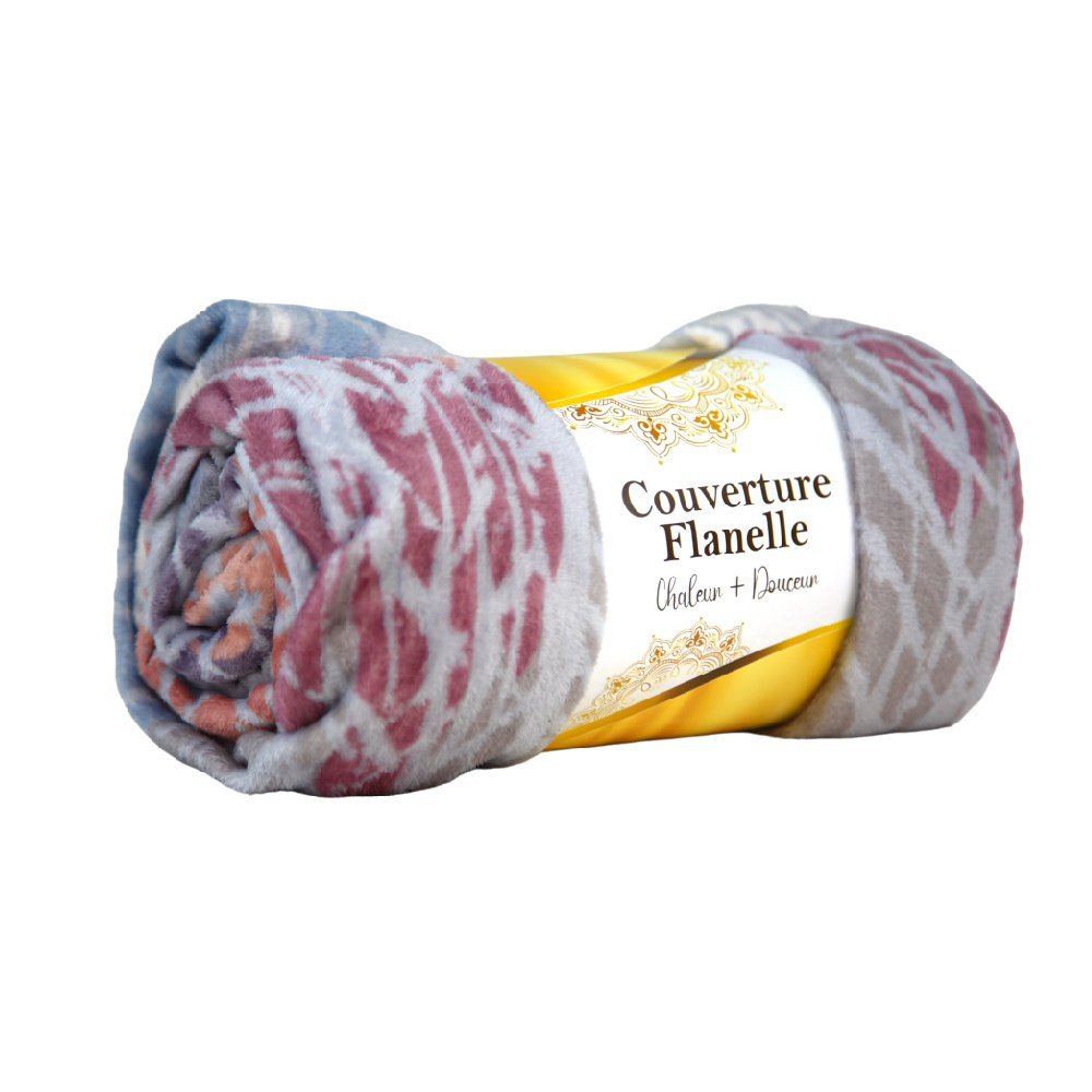🌟Couverture Imprimée en Flanelle Cashmir - Doux & Antiallergique (C°++☀️)🌟 - couverture Dwirty Maroc