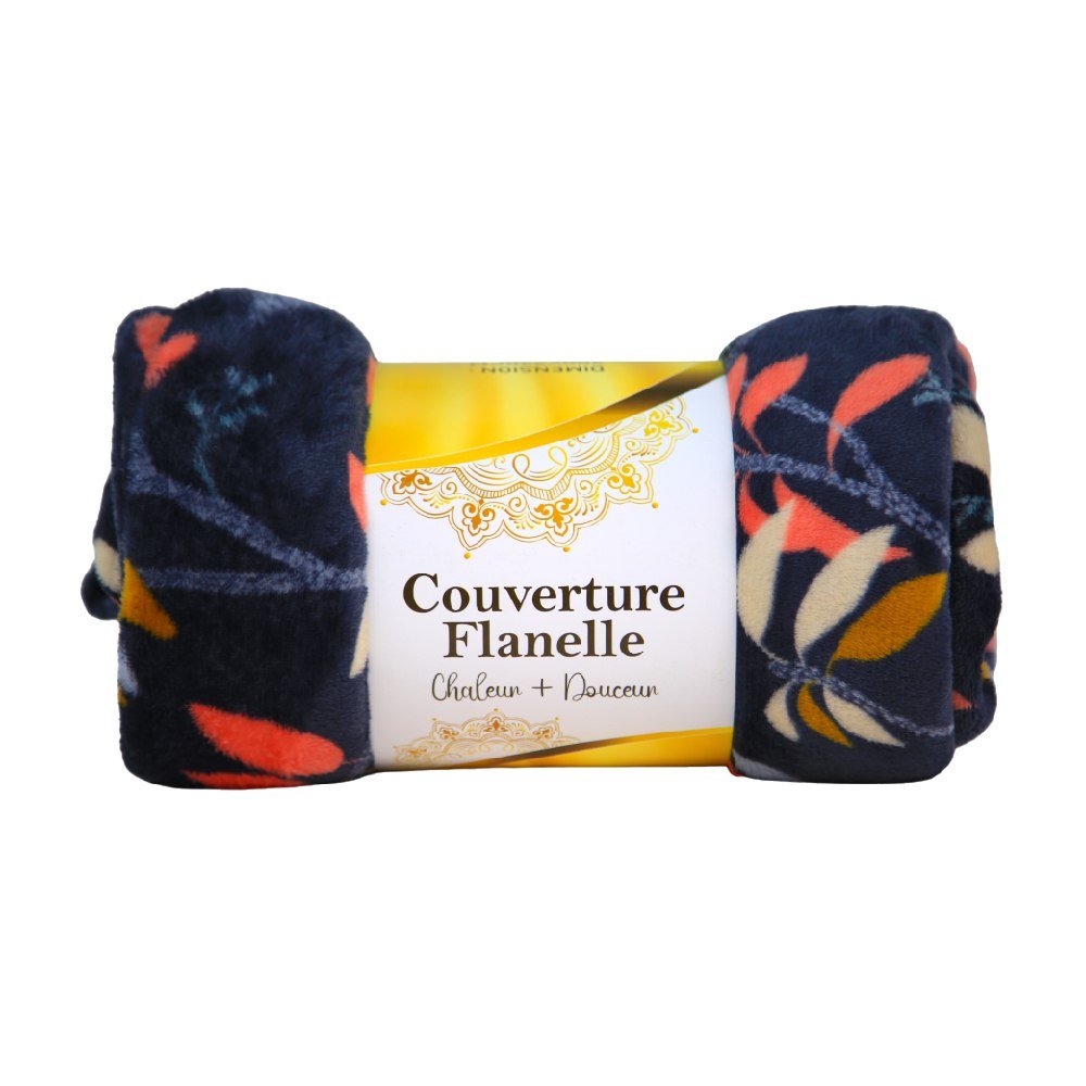 🌟Couverture Imprimée en Flanelle Salma - Doux & Antiallergique (C°++☀️) 🌟 - couverture Dwirty Maroc