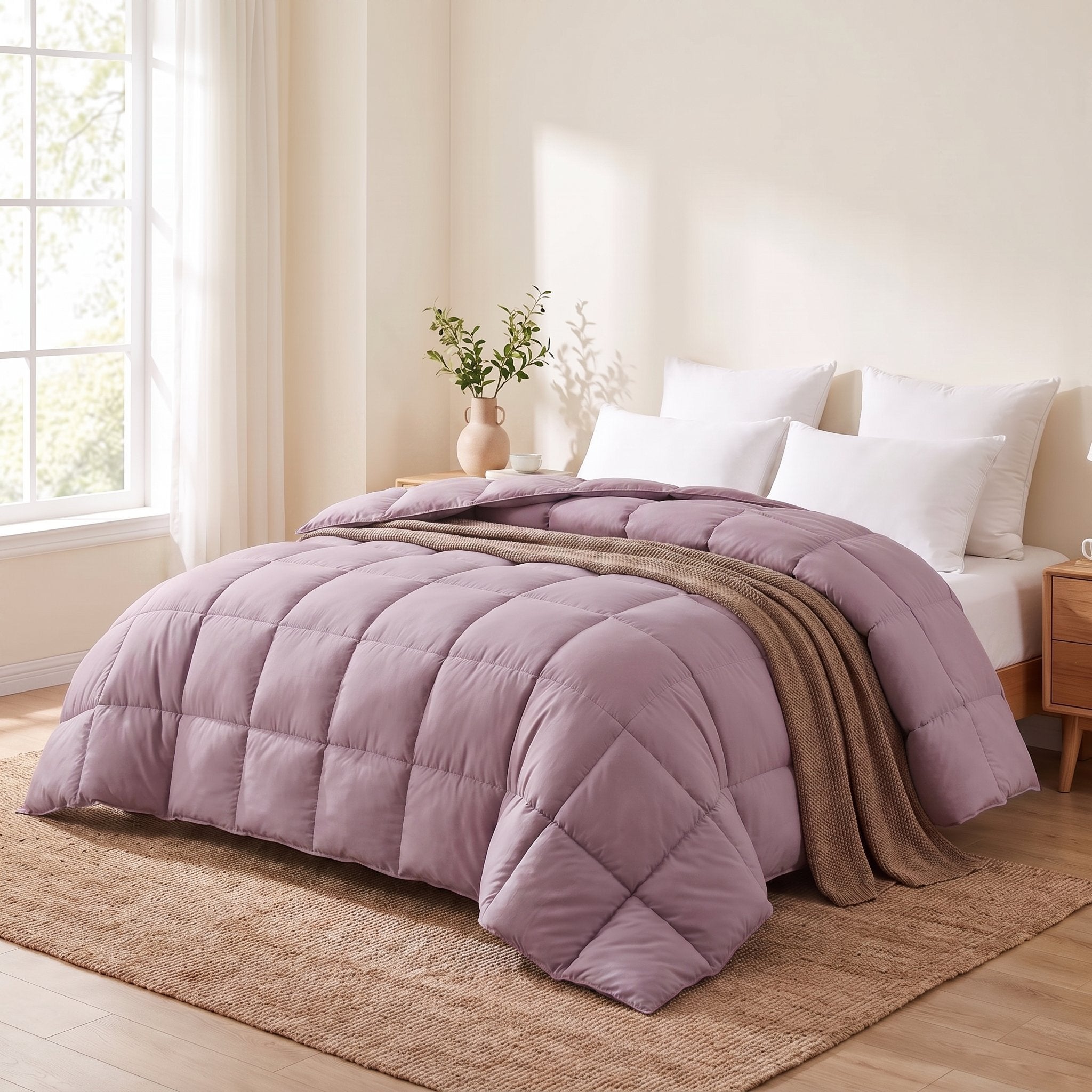 Couette unie Malabata microgel + 2 taies offertes
