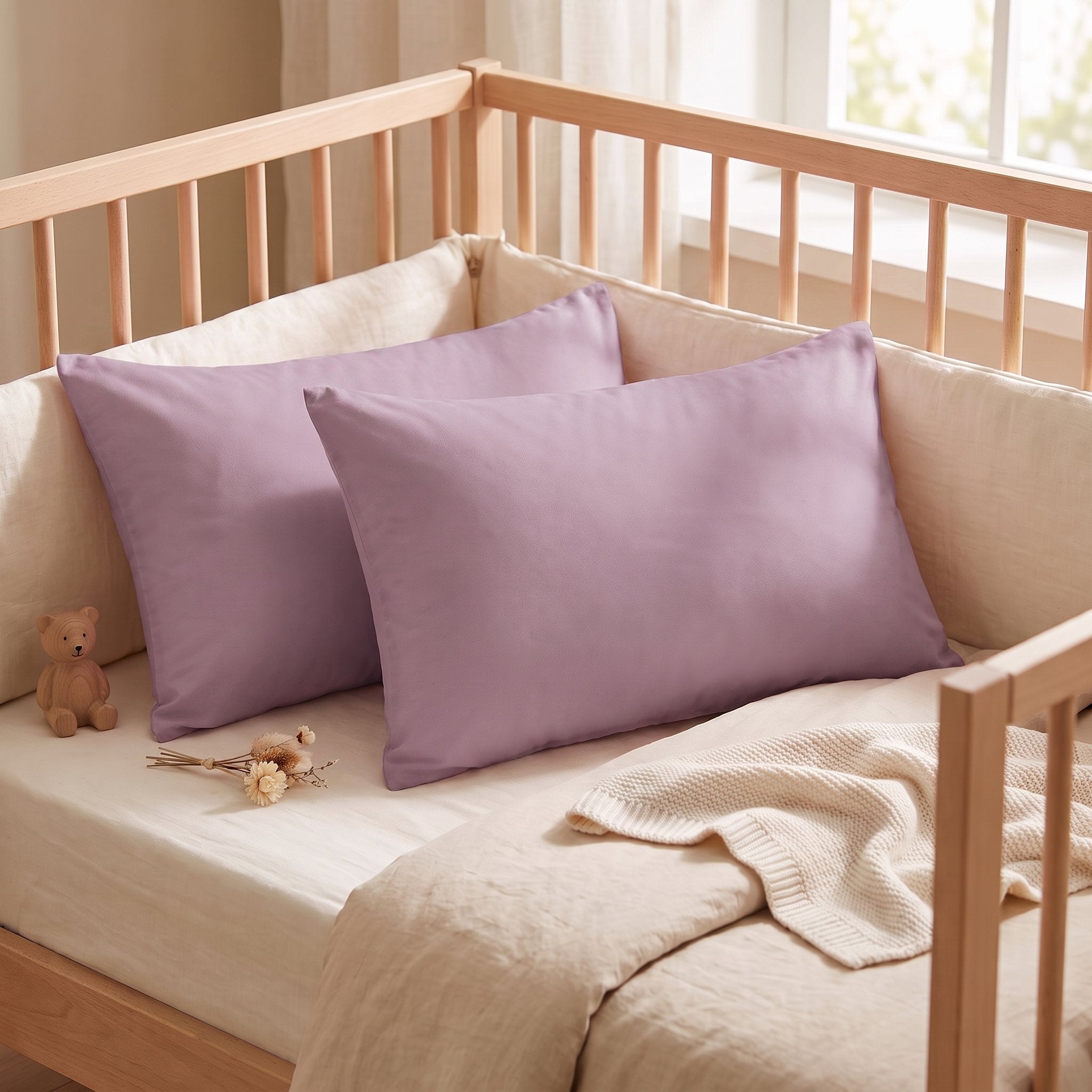 Taies bébé 30×50 (5 coloris, 2ème offert)