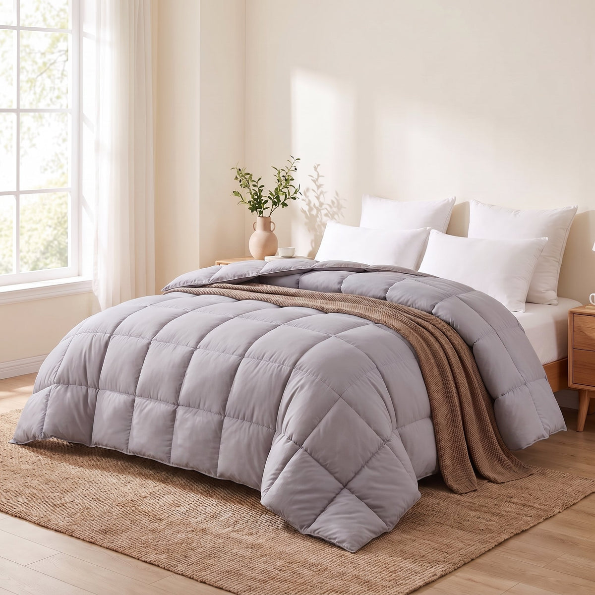 Couette unie Malabata microgel – vue 6 – Dwirty