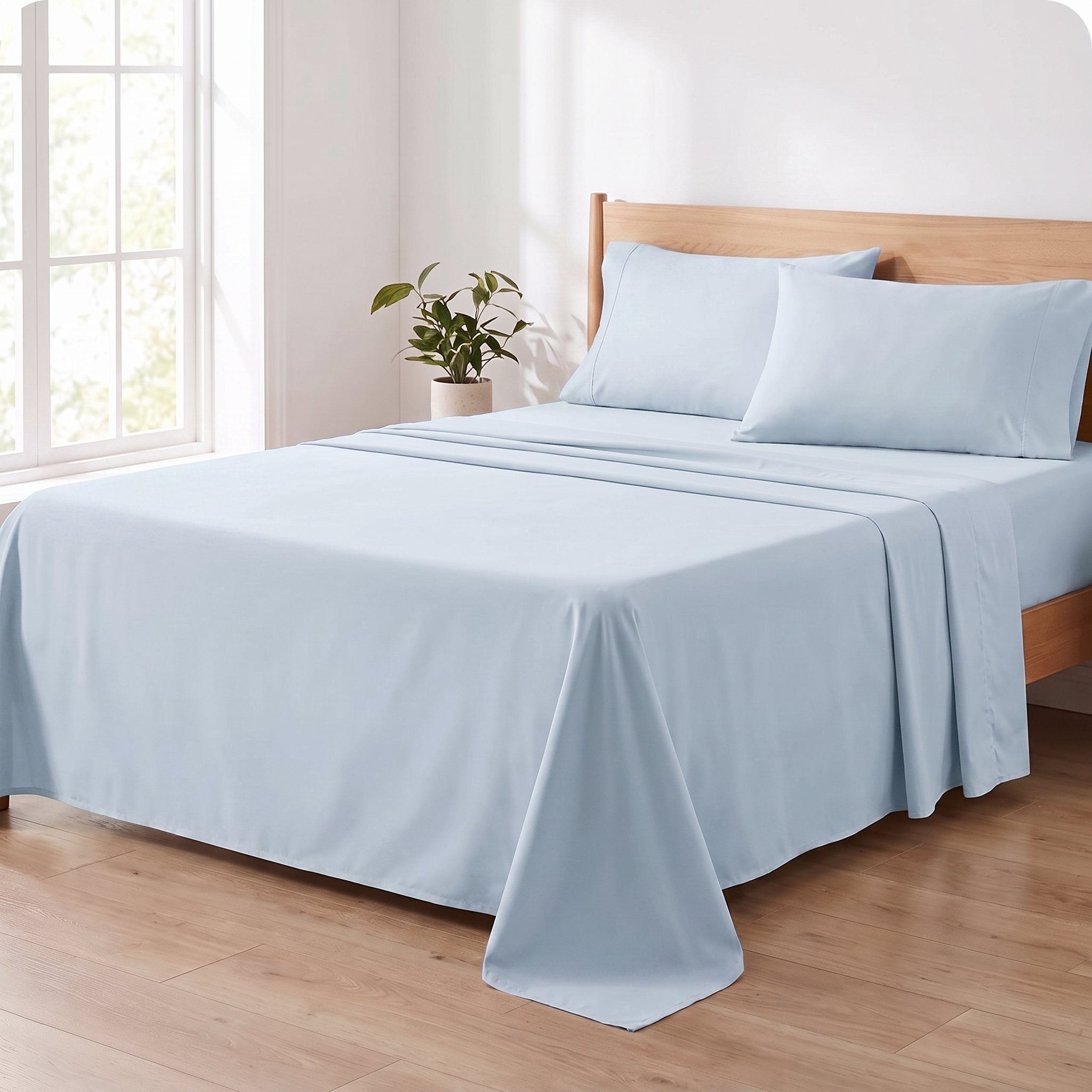 Pack draps uni microfibre 3 pièces (11 coloris)