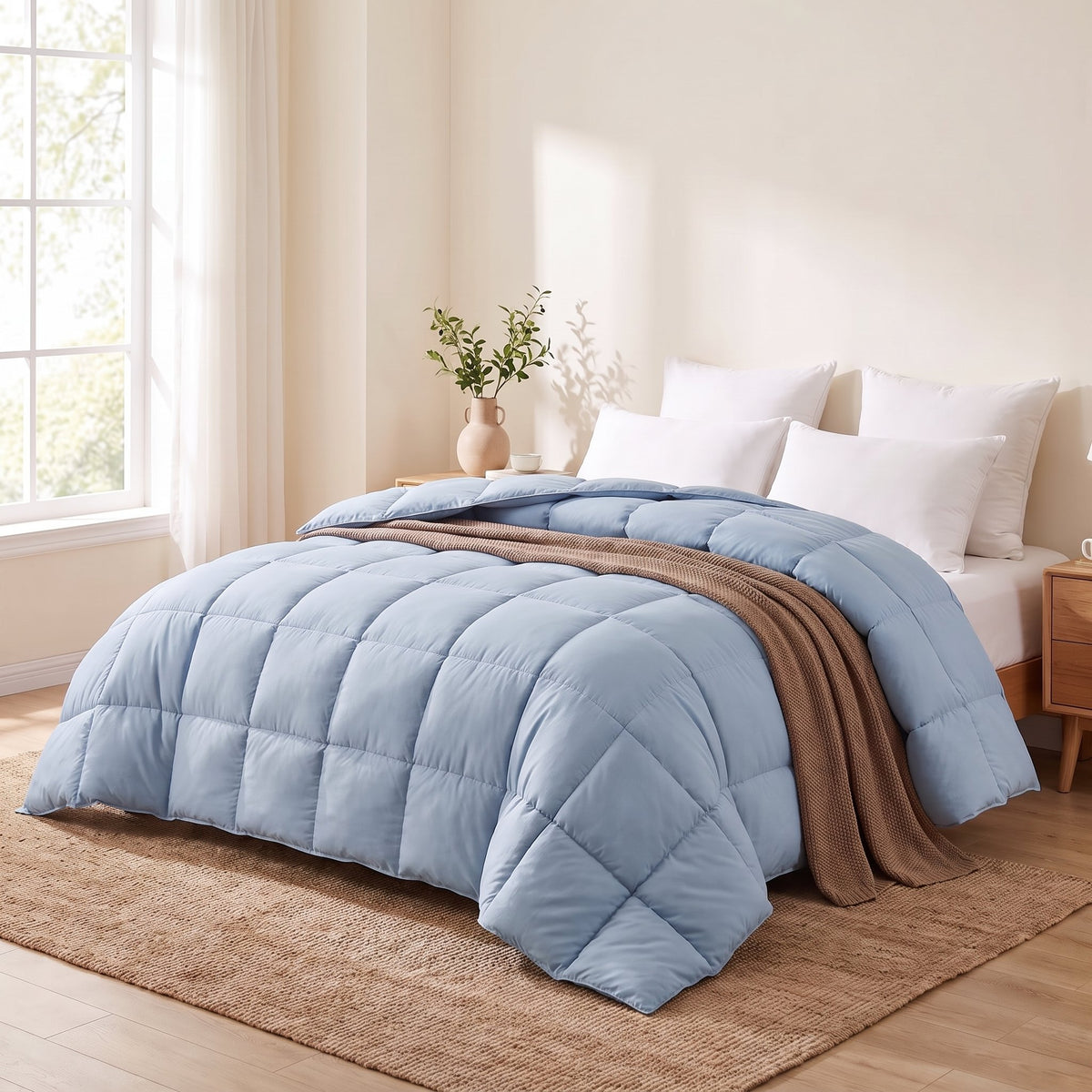Couette unie Malabata microgel – vue 3 – Dwirty