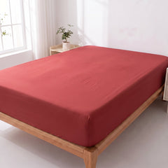 Drap-housse uni microfibre (16 coloris)