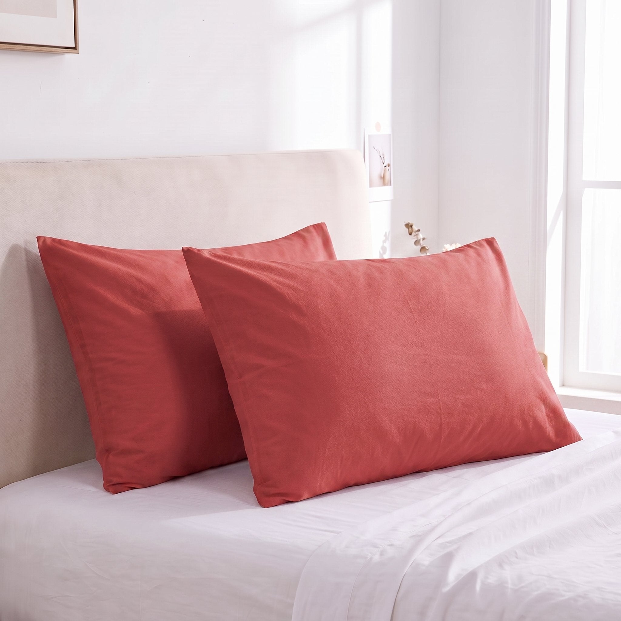 Pack 4 taies d’oreiller unies 50×70