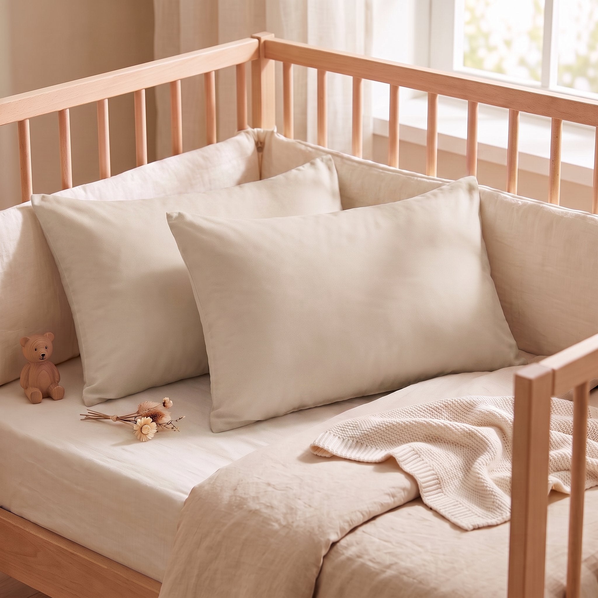 Taies bébé 30×50 (5 coloris, 2ème offert)