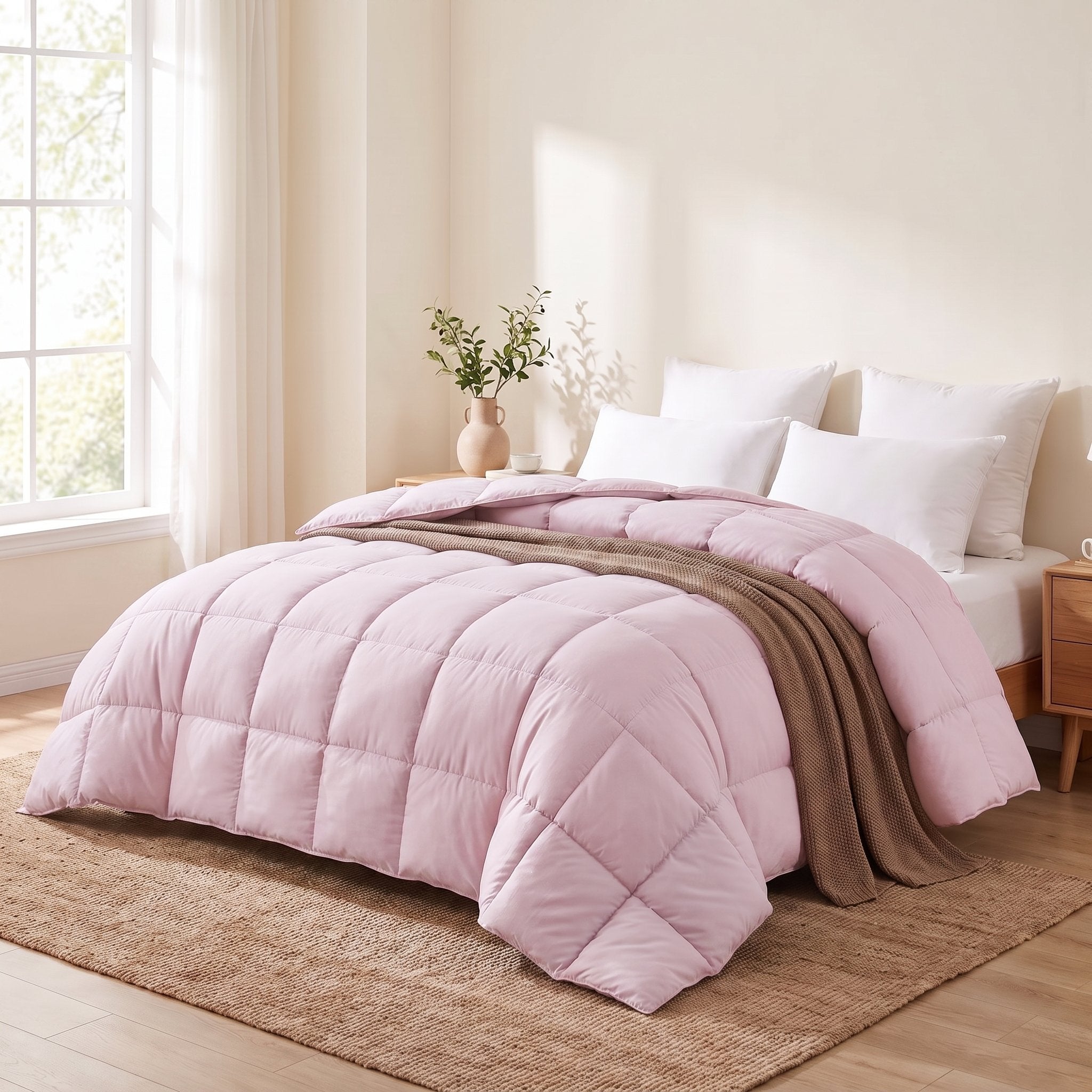Couette unie Malabata microgel + 2 taies offertes