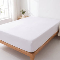 Drap-housse uni microfibre (16 coloris)