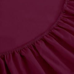 Drap Housse Uni Aubergine - Doux & Antiallergique - Découvrez le Luxe Absolu - drap housse Dwirty Maroc