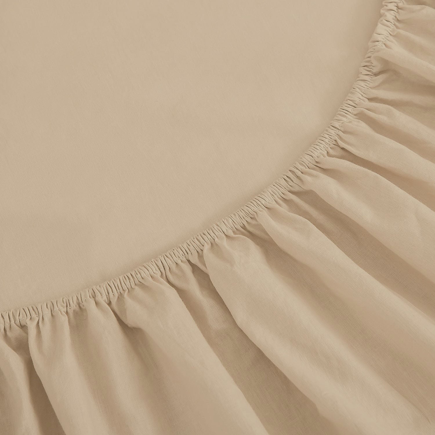 Drap Housse Uni Beige Sable - Doux & Antiallergique - Découvrez le Luxe Absolu - drap housse Dwirty Maroc