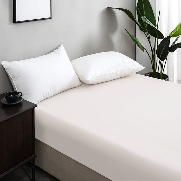 Drap Housse Uni Blanc - Doux & Antiallergique - Découvrez le Luxe Absolu - drap housse Dwirty Maroc