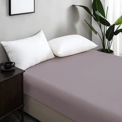 Drap Housse Uni Gris Moyen - Doux & Antiallergique - Découvrez le Luxe Absolu - drap housse Dwirty Maroc