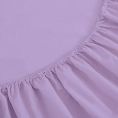 Drap Housse Uni Mauve Clair - Doux & Antiallergique - Découvrez le Luxe Absolu - drap housse Dwirty Maroc