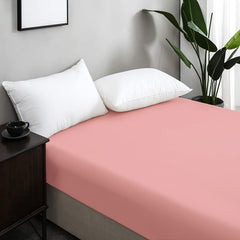 Drap Housse Uni Rose Kasbah // Doux & Antiallérgique - drap housse Dwirty Maroc