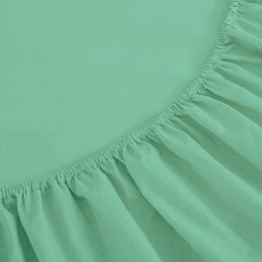 Drap Housse Uni Vert Clair - Doux & Antiallergique - drap housse Dwirty Maroc