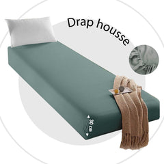 Drap Housse Uni Vert Foncé - Doux & Antiallergique - drap housse Dwirty Maroc