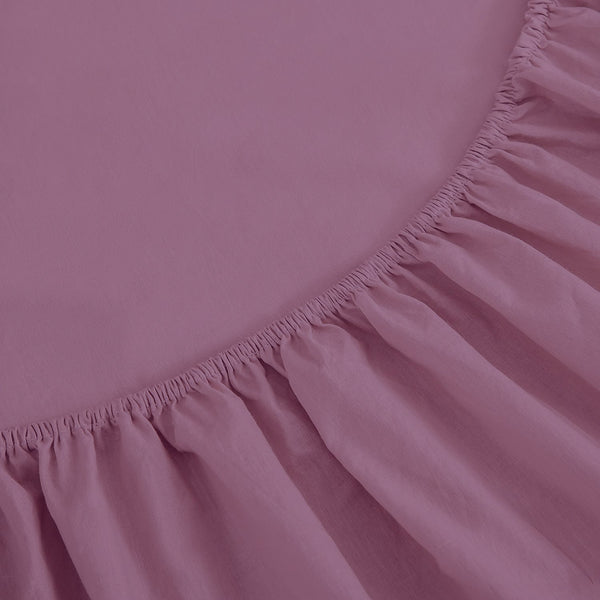 Drap Housse Uni Violet - Doux & Antiallergique - Découvrez le Luxe Absolu - drap housse Dwirty Maroc