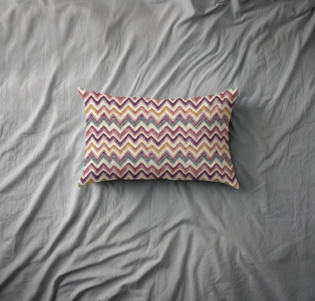 2 Taies d’Oreiller Motif Zigzag – Style Moderne Chic 50x70 cm