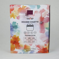 Housse Couette Aubergine + Taies d'oreillers Offerts - Doux & Antiallergique - Couette & Housse de Couette Dwirty Maroc