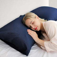 Housse Couette Bleu Nuit + Taies d'oreillers Offertes // Doux & Antiallergique - Couette & Housse de Couette Dwirty Maroc