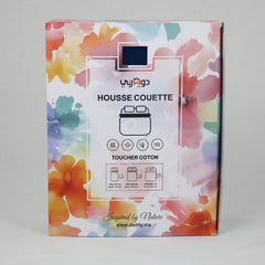 Housse Couette Bleu Nuit + Taies d'oreillers Offertes // Doux & Antiallergique - Couette & Housse de Couette Dwirty Maroc