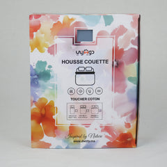 Housse Couette bleu pétrole + Taies d'oreillers Offerts - Doux & Antiallergique - Couette & Housse de Couette Dwirty Maroc